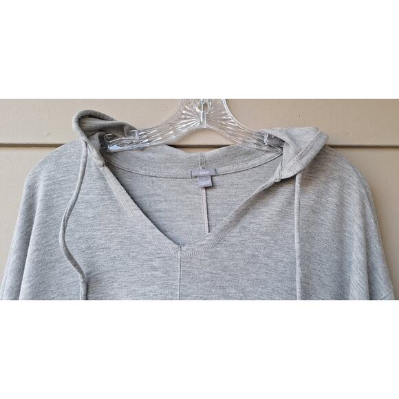 Aerie Lightweight Casual Hoodie Sweatshirt Heather Gray Oversized S Minimalist - Picture 5 of 8